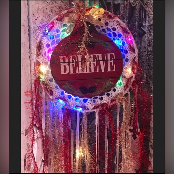 Light up Christmas dream catcher - Picture 1 of 2